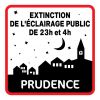 Panneau extinction de l'éclairage public 2