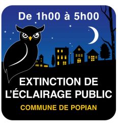 Panneau extinction de l'éclairage public 2