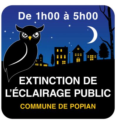 Panneau extinction de l'éclairage public 2
