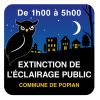 Panneau extinction de l'éclairage public 2