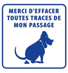 Panneau Déjections Canines Interdites
