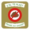 Panneau Déjections Canines Interdites
