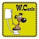 Photo : Panneau Déjections Canines Interdites Modèle 2 - 350 x 350 mm  (2 rails au dos)