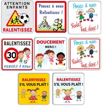 Panneau Prudence École Attention Enfants