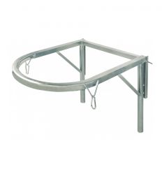 Support métallique goulotte à gravats