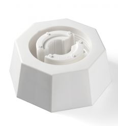 Tête de borne géomètre blanche