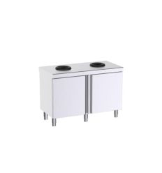 Table de tri restauration inox avec 2 ou 2 flux