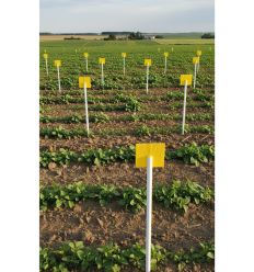 Jalon plastique agricole blanc