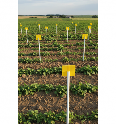 Jalon plastique agricole blanc