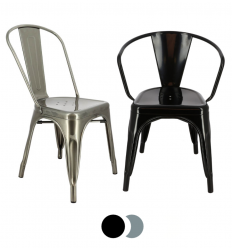 Chaise métal insdustriel