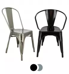 Chaise métal insdustriel