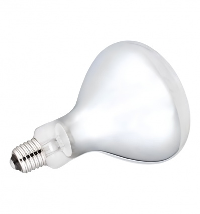 Ampoule chauffante infrarouge blanche