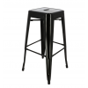 Tabouret industriel noir