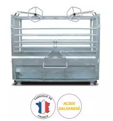 Cage de pesage galvanisée pour animaux
