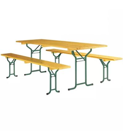 Table brasserie pliante arrondi