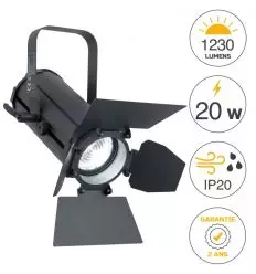 Projecteur fresnel led 20 W