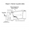 Étape 3 installation du guide-câble