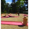 Pistes de mini golf rouge brique