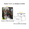 Étape 7 et 8 de l'installation du treuil électrique