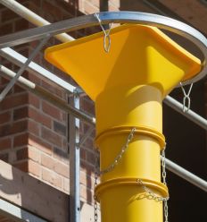 Mise en situation départ goulotte à gravats