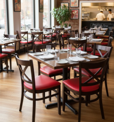 Chaise dona en bois restaurant