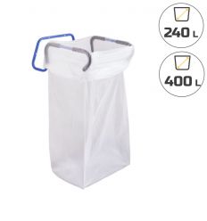 Support mural pour sac poubelle avec litrage 