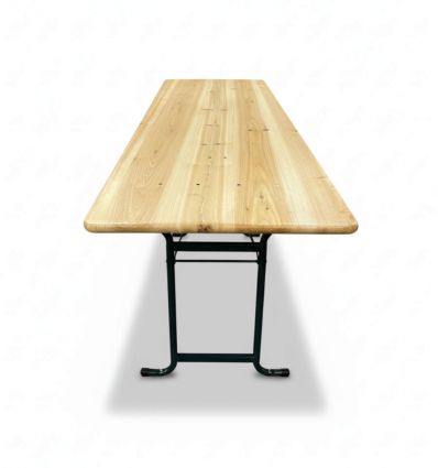 Table brasserie pliante piétement arrondi