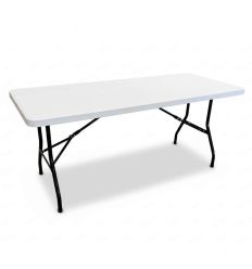 Table Pliante Blanche Rectangulaire 183 cm