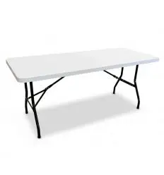 Table Pliante Blanche Rectangulaire 183 cm
