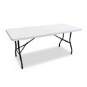 Photo : Table Pliante Blanche Rectangulaire 183 x 76 cm