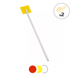 Jalon plastique agricole blanc