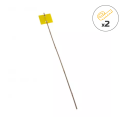 Photo : Jalon en bois agricole (lot de 100) 90 cm - Sans