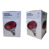 Emballage ampoule lampe chauffante rouge 175 W
