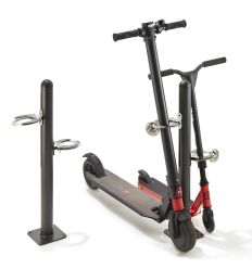 Support De Roue Pour Scooter – Patin De Stationnement, Porte-Bagages Arrière – Noir, Universel Pour Scooters Adultes