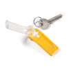 Porte-clés durable jaune ouvert