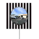 Photo : Miroir routier Réglementaire Économique rond Ø 600 mm - Garantie 1 an