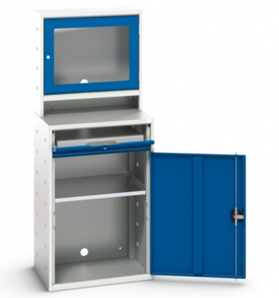 Armoire informatique fermée RAL5010 bleu gentiane