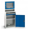 Armoire informatique fermée RAL5010 bleu gentiane