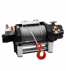 Treuil hydraulique en aluminium avec câble de halage
