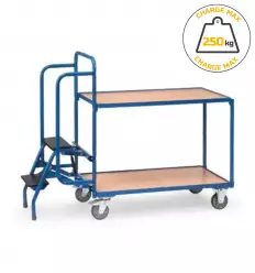 Chariot escabeau 250 kg