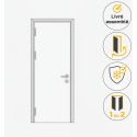 Photo : Porte semi-isotherme battante Tirant gauche - Pose panneau 60 mm - 2000 - 1 vantail : 800 mm