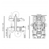 Dimensions scotcheuse automatique carton