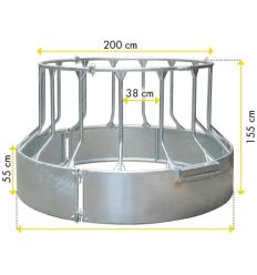 Dimensions du râtelier anti gaspillage