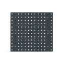 Photo : Panneau perforé mural acier renforcé Gris anthracite - 495 mm