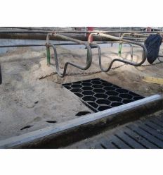 Installation tapis de logette creuse