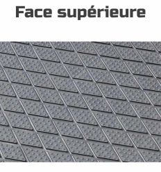Face supérieure du tapis de salle de traite