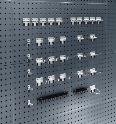 Crochets pour panneau perforé