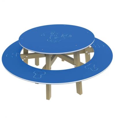 Table pique-nique ronde pour enfant