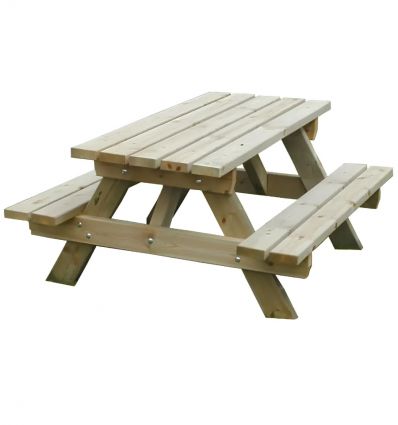 Table de pique-nique en bois brut​