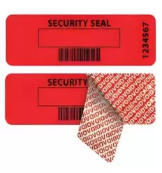 Étiquettes de sécurité avec transfert